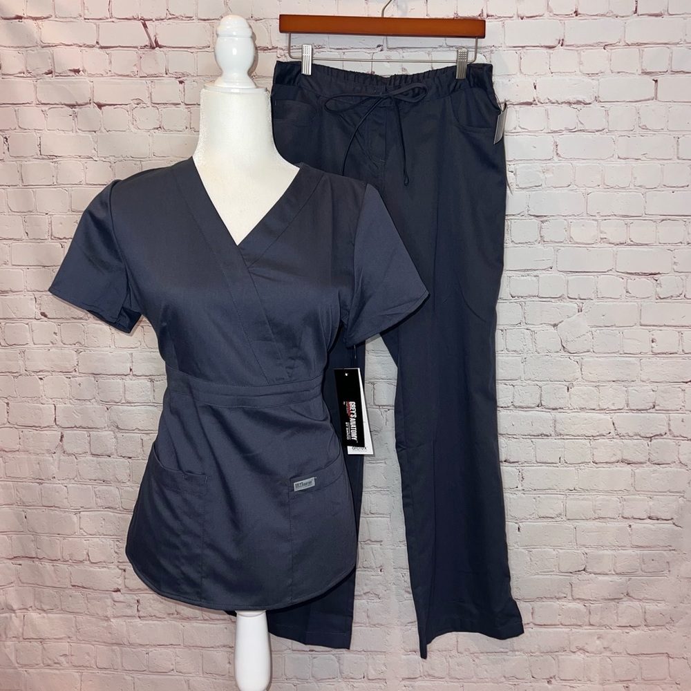 Grey’s Anatomy Steel Scrub Set NWT